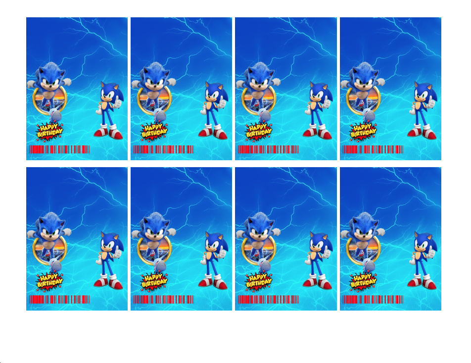 Sonic The Hedgehog ID Badges - VIP Party Badge, All Access Birthday Party Favor, Self-Editing | D.I.Y. Editable Text INSTANT Download Printable
