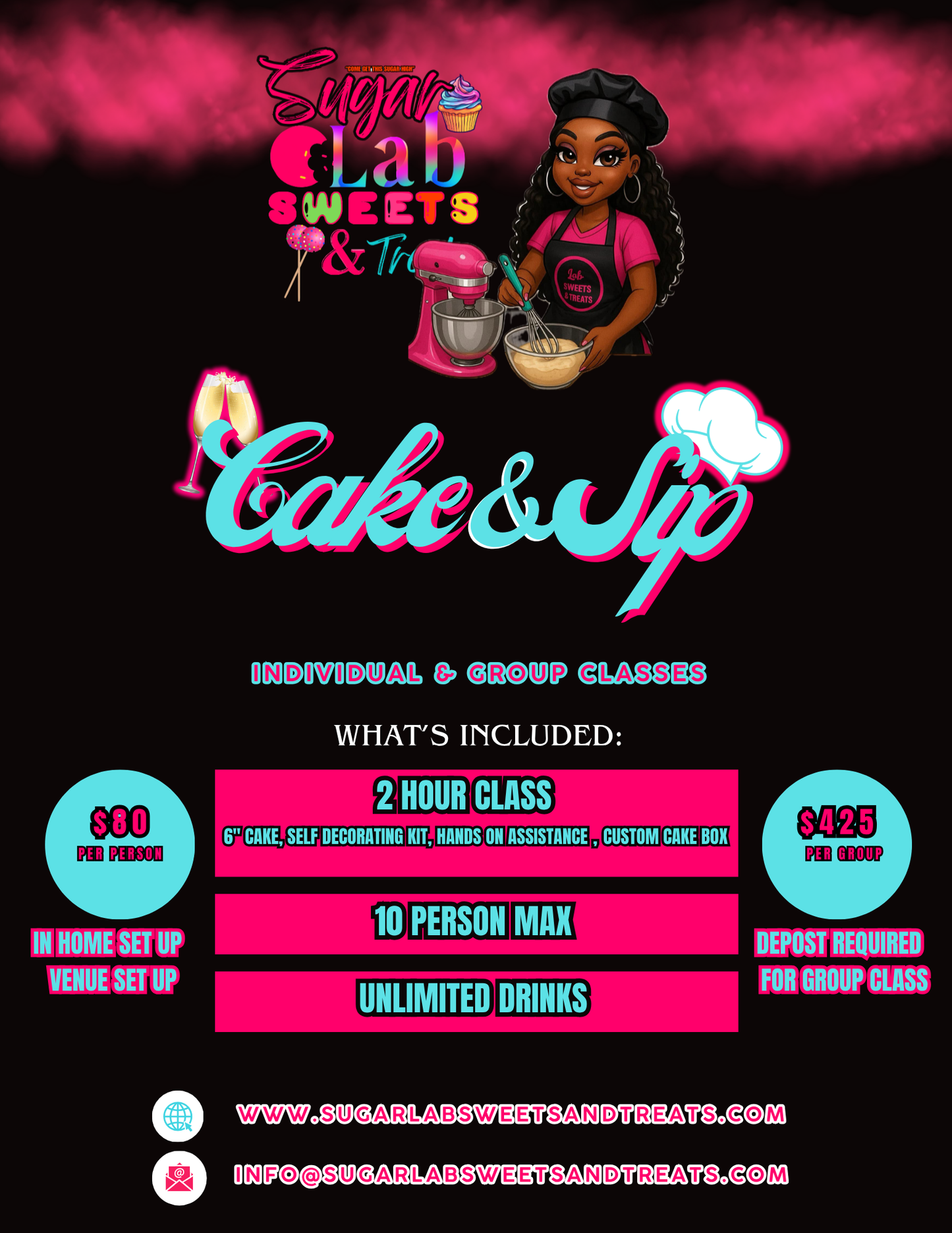 The Sugar Lab Experience: Cake & Sip